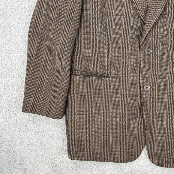 Vtg Woolrich Wool Blazer Men 44R Glen Plaid Multicolor Outdoor‎ Guide Collection - Picture 13 of 16